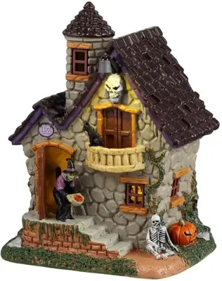 Lemax witch&apos;s treats, ac adaptable verlicht tafereel Spooky Town 2024