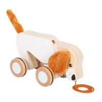 Small Foot - houten trekhond met knisperende oren