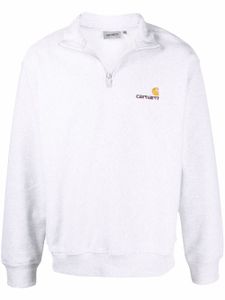 Carhartt WIP sweat American Script à col zippé - Gris