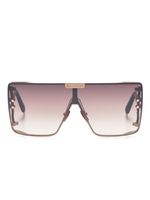 Balmain Eyewear lunettes de soleil Wonder Boy à monture oversize - Marron