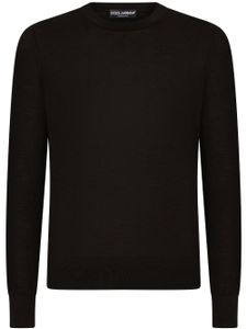 Dolce & Gabbana slim fit knitted jumper - Noir