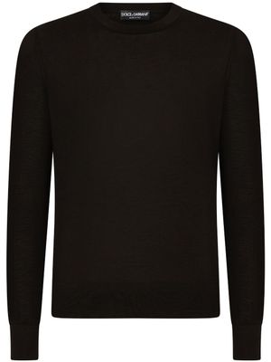 Dolce & Gabbana pull en cachemire à col rond - Noir