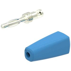 Electro PJP 210-C-CD1-BL Banaanstekker Stekker, recht Stift-Ø: 2 mm Blauw 1 stuk(s)