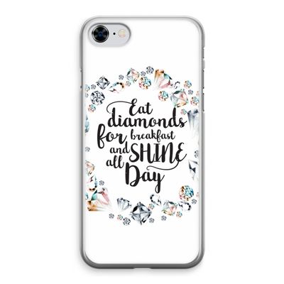 Diamonds: iPhone 8 Transparant Hoesje