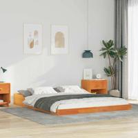 Bedframe Wasbruin 140 x 200 cm Massief grenenhout