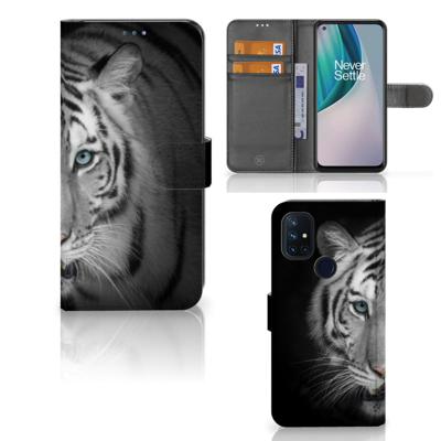 OnePlus Nord N10 | Telefoonhoesje | Met pasjeshouder | Tijger