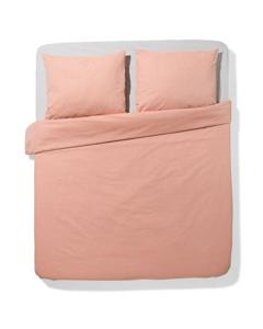 HEMA Dekbedovertrek 200x200/220cm Chambray Oranjerood (terra)