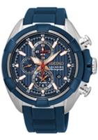 Horlogeband Seiko 7T62-0LF0 / SNAF59P1 / R02L012J0 Rubber Blauw 22mm