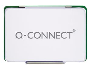 Q-CONNECT stempelkussen, ft 110 x 70 mm, groen