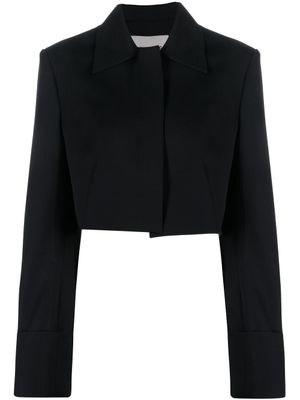 Low Classic veste crop à fermeture dissimulée - Bleu
