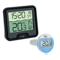 TFA Dostmann Marbella Zwembadthermometer Zwart - thumbnail