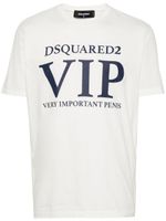 DSQUARED2 t-shirt en coton à logo imprimé - Blanc