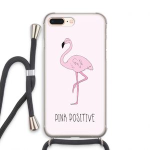 Pink positive: iPhone 7 PLUS Transparant Hoesje met koord