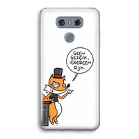 Geen Gezeik: LG G6 Transparant Hoesje