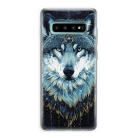 Darkness Wolf: Samsung Galaxy S10 Plus Transparant Hoesje