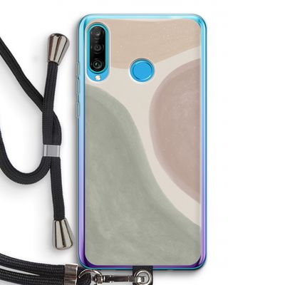 Geo #6: Huawei P30 Lite Transparant Hoesje met koord