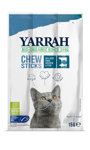Yarrah kattensnack biologische kauwstaafjes 15gr