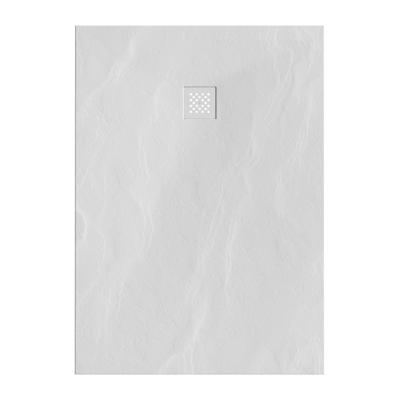 Douchebak Sanitop Just Creating Relievo Crag 100x160 cm Mat Wit Brauer
