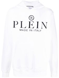 Philipp Plein hoodie à logo imprimé - Blanc