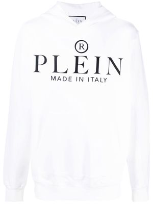 Philipp Plein hoodie à logo imprimé - Blanc