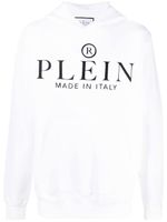 Philipp Plein hoodie à logo imprimé - Blanc