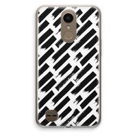 Zwarte vegen: LG K10 (2017) Transparant Hoesje