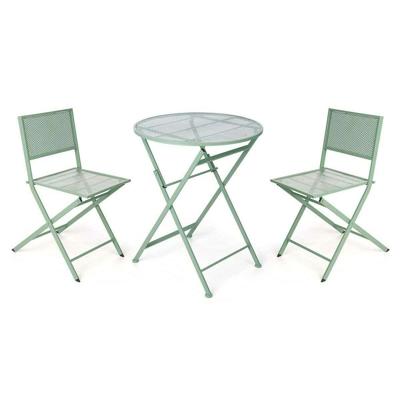 Tafel met twee stoelen Ibergarden Groen 0,96 x 60 x 22,5 cm