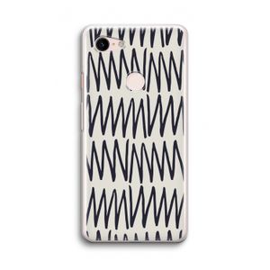 Marrakech Zigzag: Google Pixel 3 Transparant Hoesje