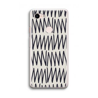 Marrakech Zigzag: Google Pixel 3 Transparant Hoesje