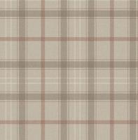 Dutch Wallcoverings Sauvage Ruit - Beige/Rood