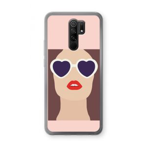 Red lips: Xiaomi Redmi 9 Transparant Hoesje