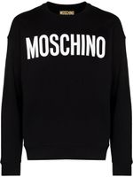 Moschino sweat en coton à logo imprimé - Noir