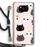 Katten: Xiaomi Poco X3 NFC Transparant Hoesje met koord