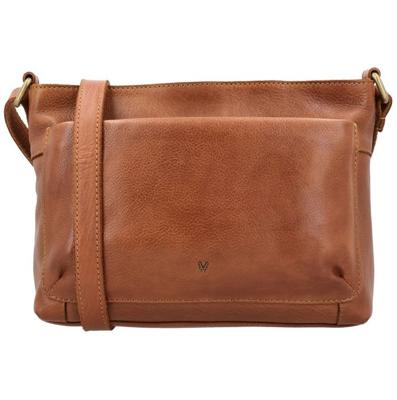 Vilenca Leren Schoudertas Belle Cognac