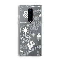 Good vibes: OnePlus 8 Transparant Hoesje Good vibes: OnePlus 8 Transparant Hoesje