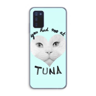 You had me at tuna: Samsung Galaxy A03s Transparant Hoesje