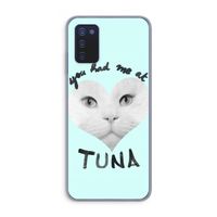 You had me at tuna: Samsung Galaxy A03s Transparant Hoesje