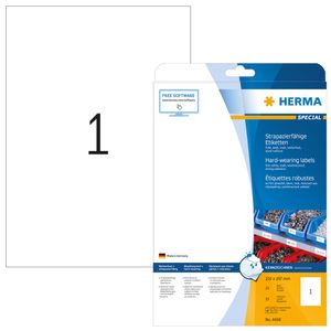 Etiket HERMA 4698 210x297mm weerbestendig wit 25stuks