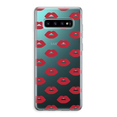 Lips: Samsung Galaxy S10 Plus Transparant Hoesje