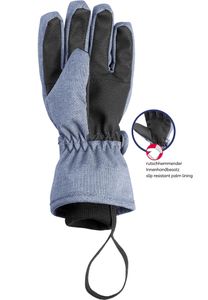 PLAYSHOES 422036/40/4 handschoen Vingerloze handschoenen Unisex Zwart, Grijs