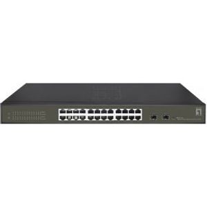 LevelOne GES-2126 netwerk-switch Managed L2 Gigabit Ethernet (10/100/1000) Zwart