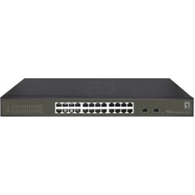 LevelOne GES-2126 netwerk-switch Managed L2 Gigabit Ethernet (10/100/1000) Zwart