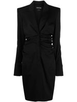 TOM FORD robe mi-longue froncée - Noir - thumbnail