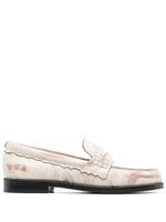 Golden Goose mocassins Jerry à effet usé - Blanc