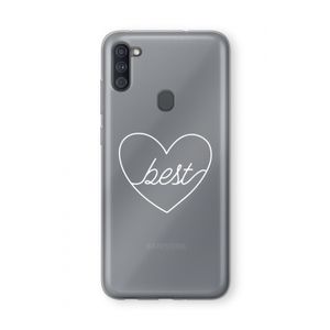 Best heart pastel: Samsung Galaxy A11 Transparant Hoesje