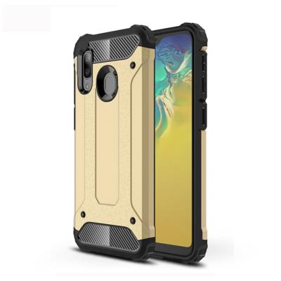 Magic Armor TPU + PC combinatie Case voor Galaxy A20e (goud)