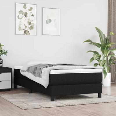 Bedframe zonder matras 90x190 cm stof zwart