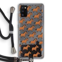 Pony: Samsung Galaxy A41 Transparant Hoesje met koord