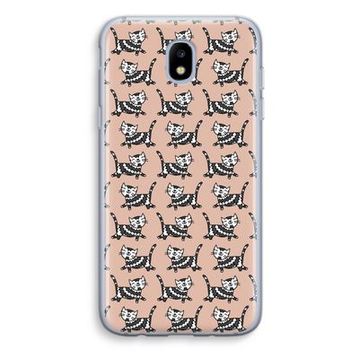Zwarte poes: Samsung Galaxy J5 (2017) Transparant Hoesje