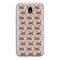 Zwarte poes: Samsung Galaxy J5 (2017) Transparant Hoesje